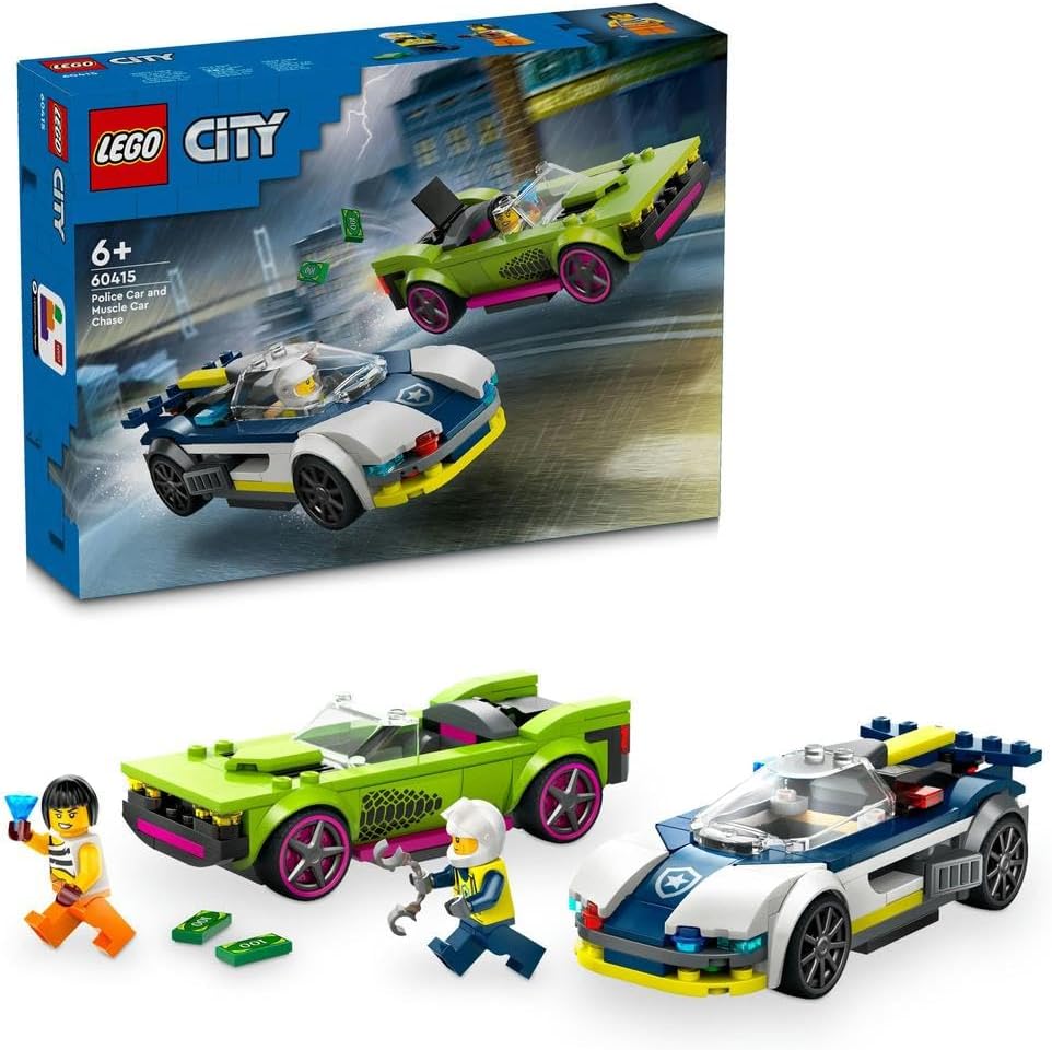LEGO City Police Car and Muscle Car Chase 60415