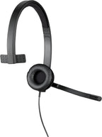 Logitech H570E USB-A Mono Headset — Black
