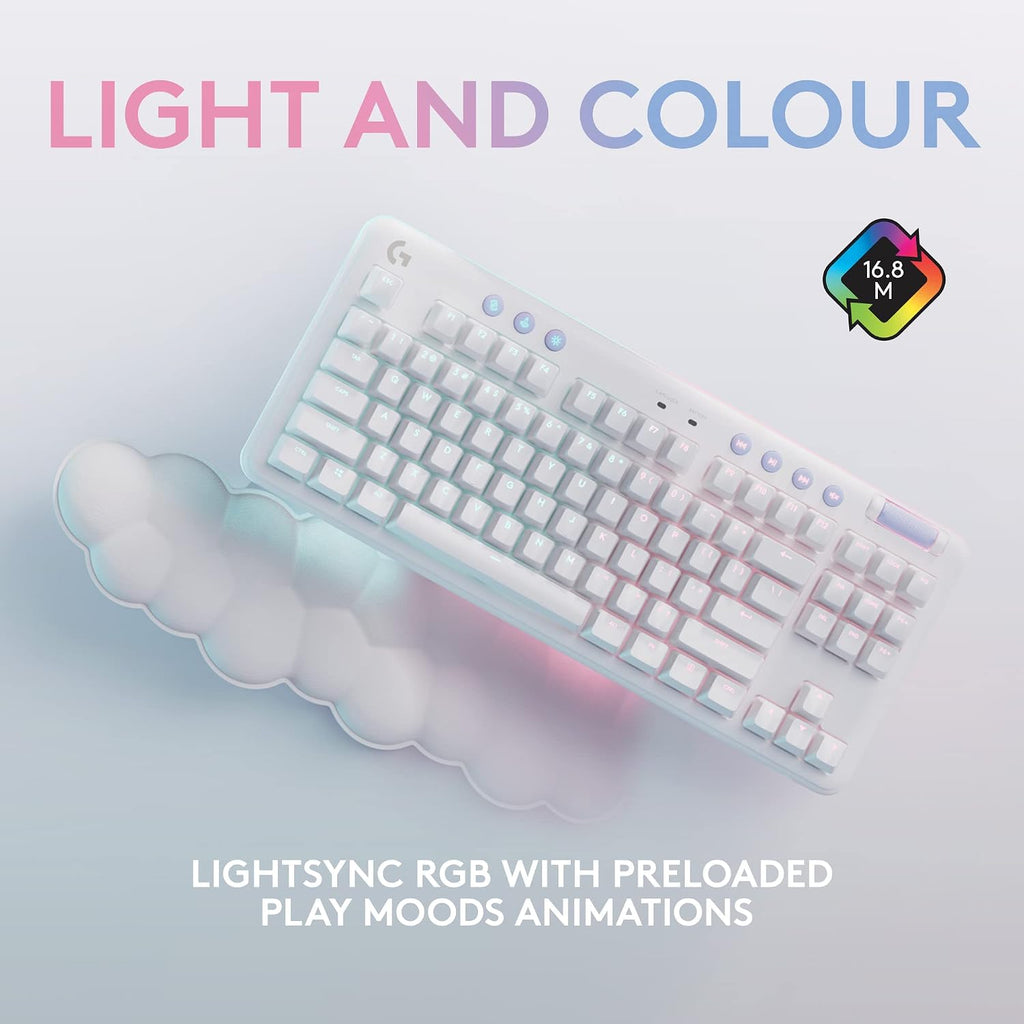 Logitech G715 Wireless Gaming Keyboard — White Mist