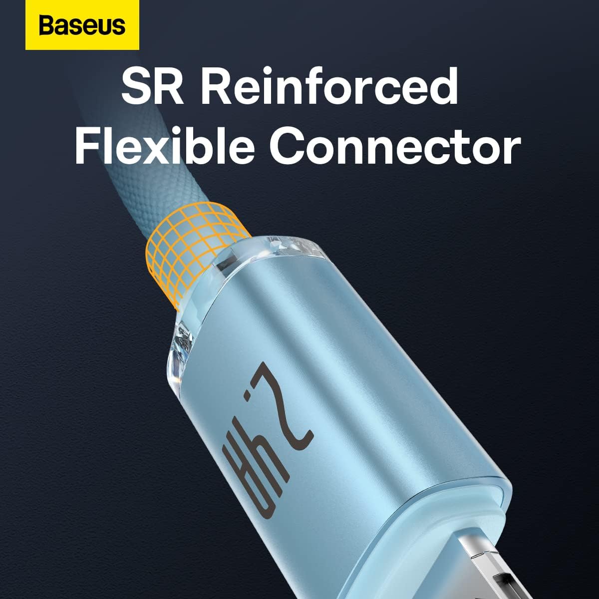 Baseus Crystal Shine USB-A to Lightning Cable 2.4A — 1.2m — Sky Blue