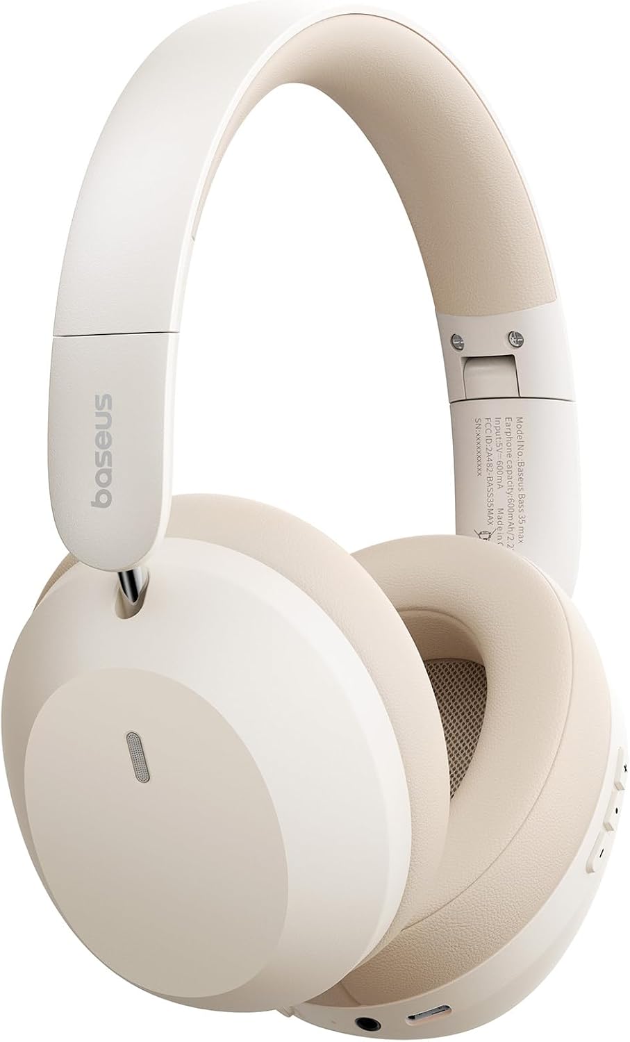 Baseus Bass 35 Max Wireless Over-Ear Headphones — White