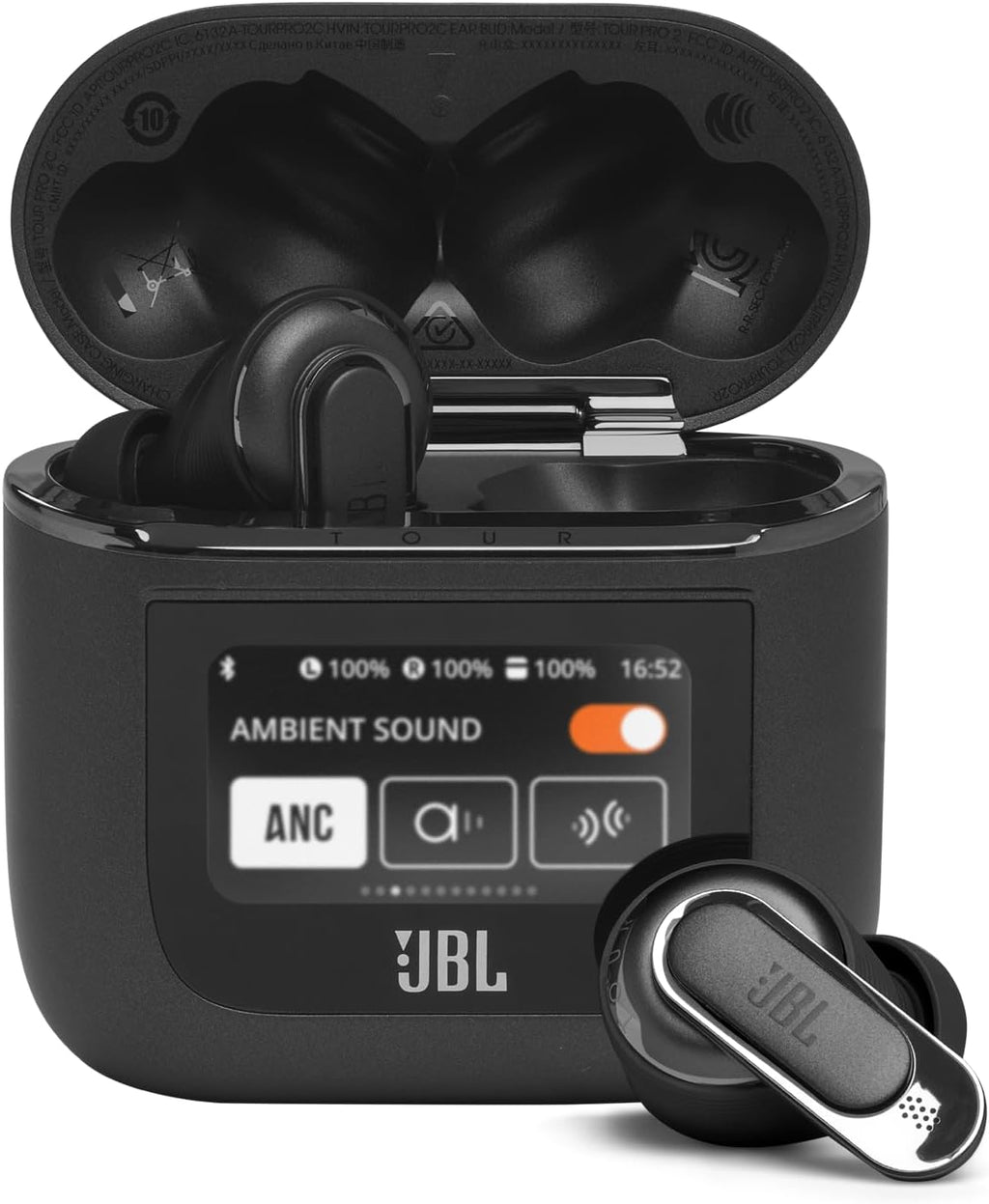 JBL Tour Pro 2 True Wireless Earbuds — Black