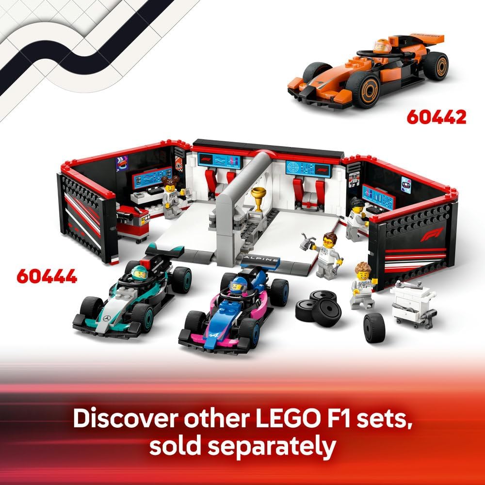 LEGO City F1 Pit Stop & Pit Crew with Ferrari Car 60443
