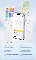 Baseus Bowie E13 TWS Earbuds Bluetooth 5.3 Wireless Earphones, 30H Playtime, 12mm Drivers, 0.06s Low Latency, Fast Charging, App Control, Custom EQ, Touch Controls — Black