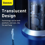 Baseus Particular Digital Display QC + PPS Dual Quick Charger Car Charger 65W Silver — Silver