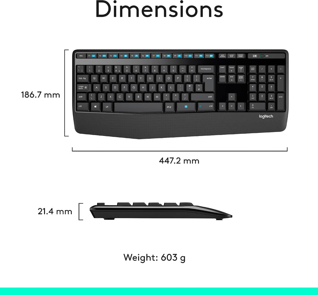 Logitech MK345 Keyboard and Mouse Combo — Black