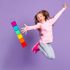 Gemmicc Deluxe Magnetic Tiles with 2 Cars — 136 Pieces — 136 Pieces