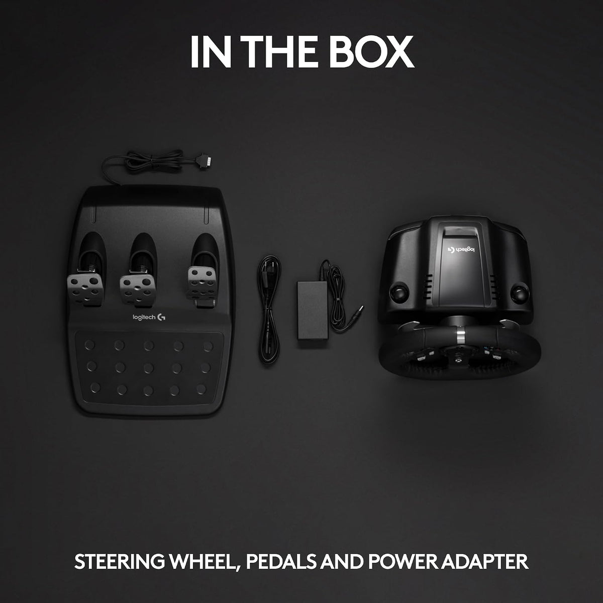 Logitech G920 Racing Wheel and Pedals — Black