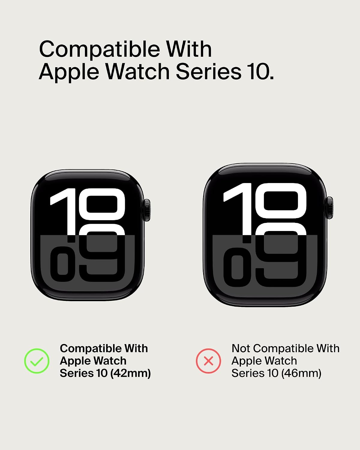 Belkin ScreenForce TemperedCurve 2-in-1 Apple Watch Screen Protector for Series 10 (42mm), Apple Watch case with 360˚ protection and protective bumper, tempered glass screen protector - black