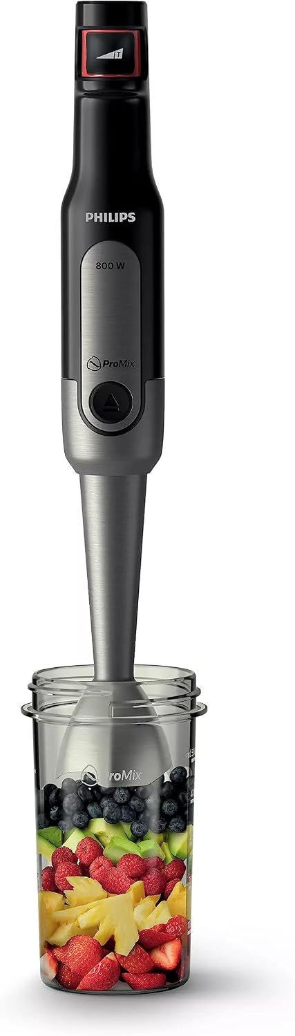 Philips Hand Blender 800W, With XL Chopper Whisk & 0.5L Tumbler — Black & Stainless steel
