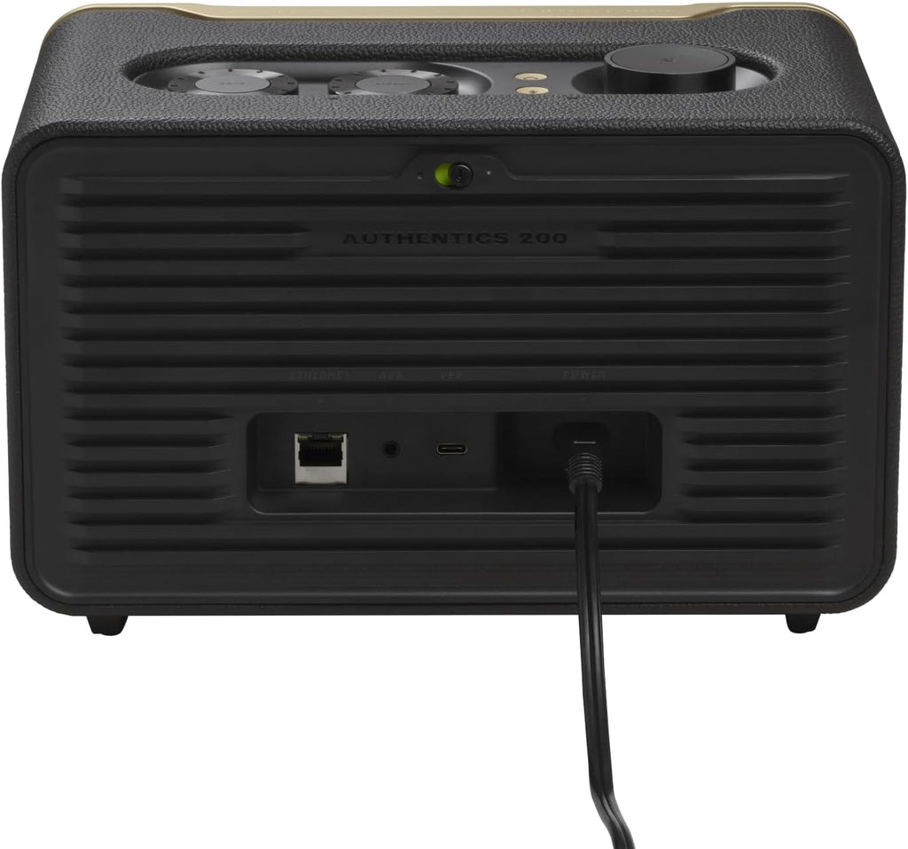 JBL Authentics 200 Wi-Fi and Bluetooth Speaker — Black