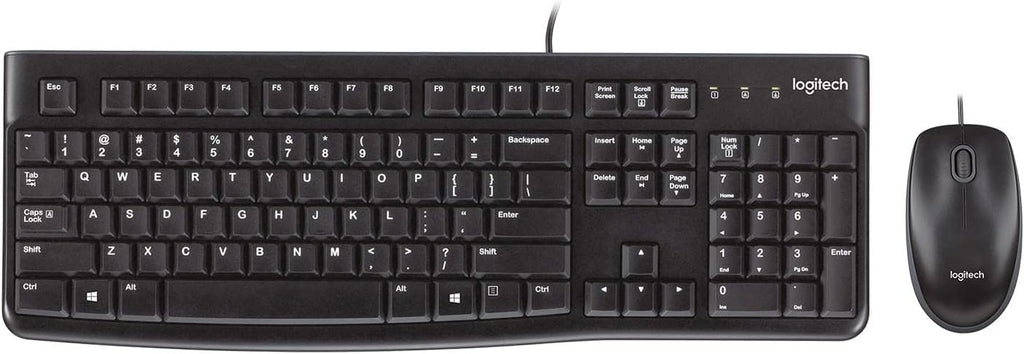 Logitech MK120 Keyboard and Mouse Combo with Silicone Cover — Black