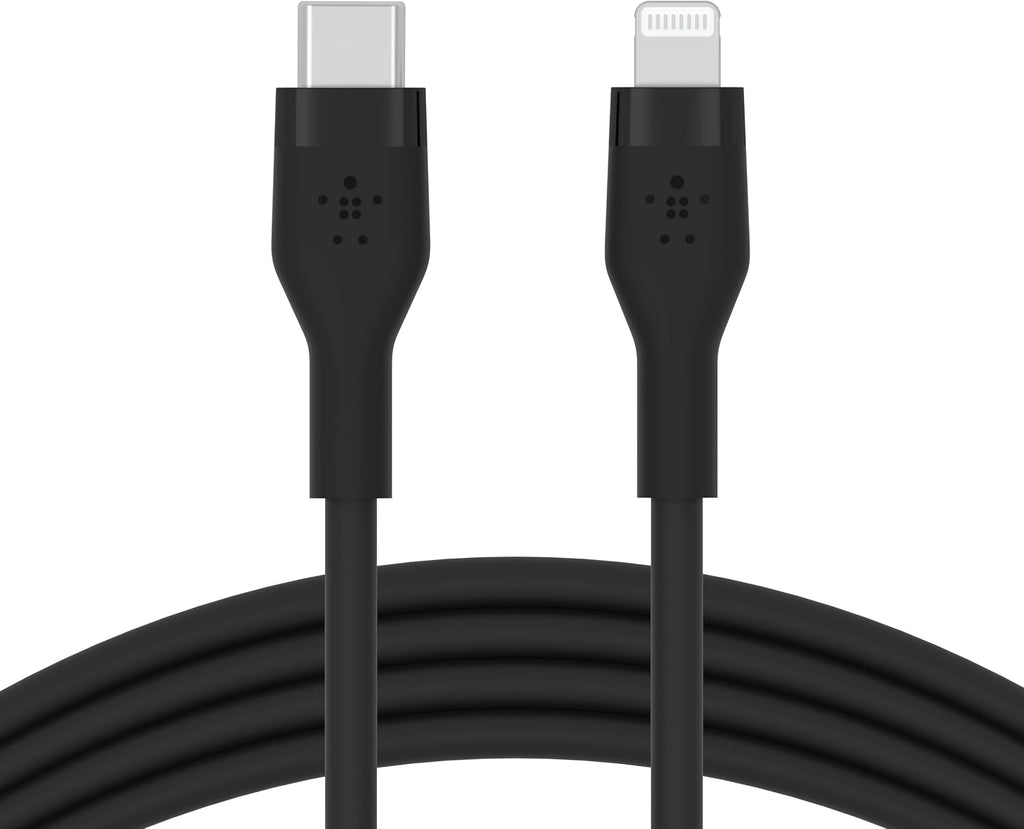 Belkin Silicone Cable Lightning to Type-C 1 Meter Black