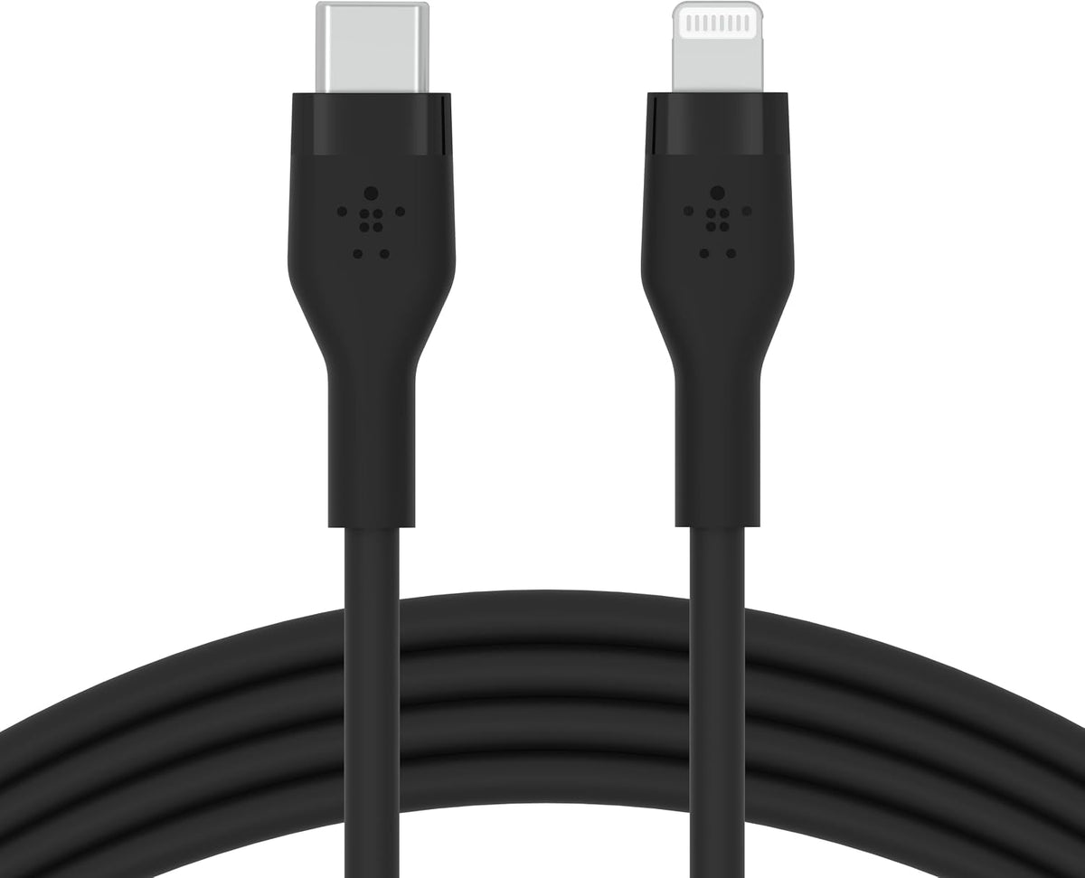 Belkin Silicone Cable Lightning to Type-C 1 Meter Black