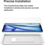 Belkin ScreenForce TemperedGlass screen protector for iPad Air 11-inch, 9H hardness rating tempered glass, 0.33mm thin, scratch-resistant with easy installation, compatible with case and Apple Pencil