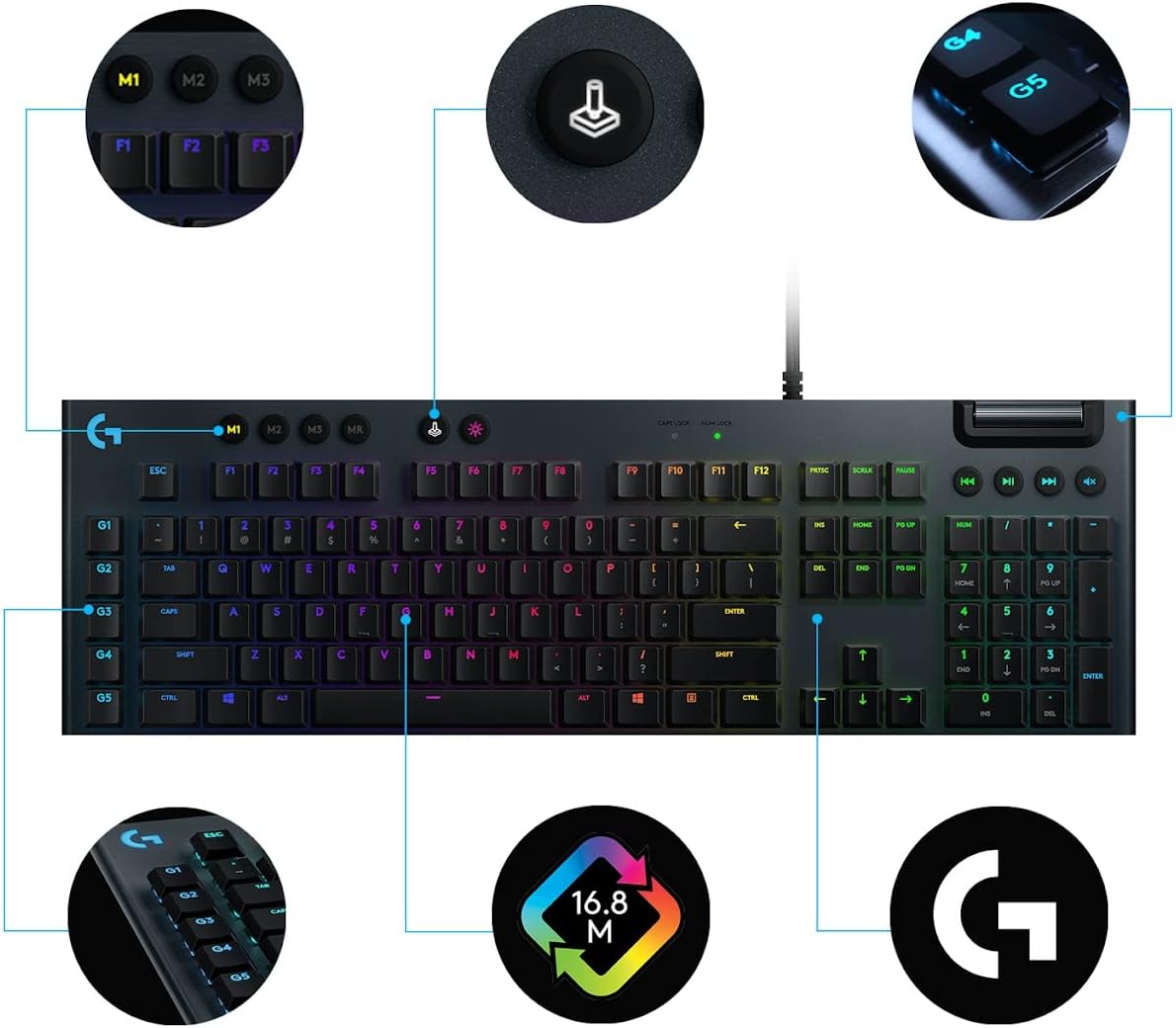 Logitech G815 Gaming Keyboard — Black
