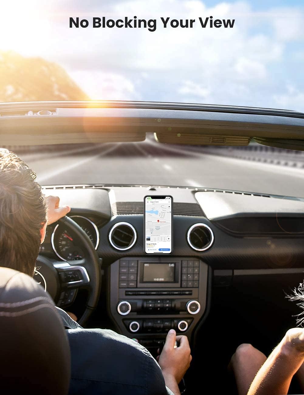 Baseus Magnetic Car Phone Holder 360 Degree Mobile Mount Suction Bracket — 360°Rotation- Small — Gold