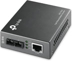 TP-Link Fast Ethernet SFP to RJ45 Fiber Media Converter | Fiber to Ethernet Converter | 10/100Mbps RJ45 Port to 100Base-FX Single-Mode Fiber (MC110CS)
