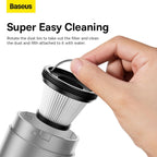 Baseus A3lite Car vacuum Cleaner Detachable and Washable Filter Pack of 2 (Black) — Black