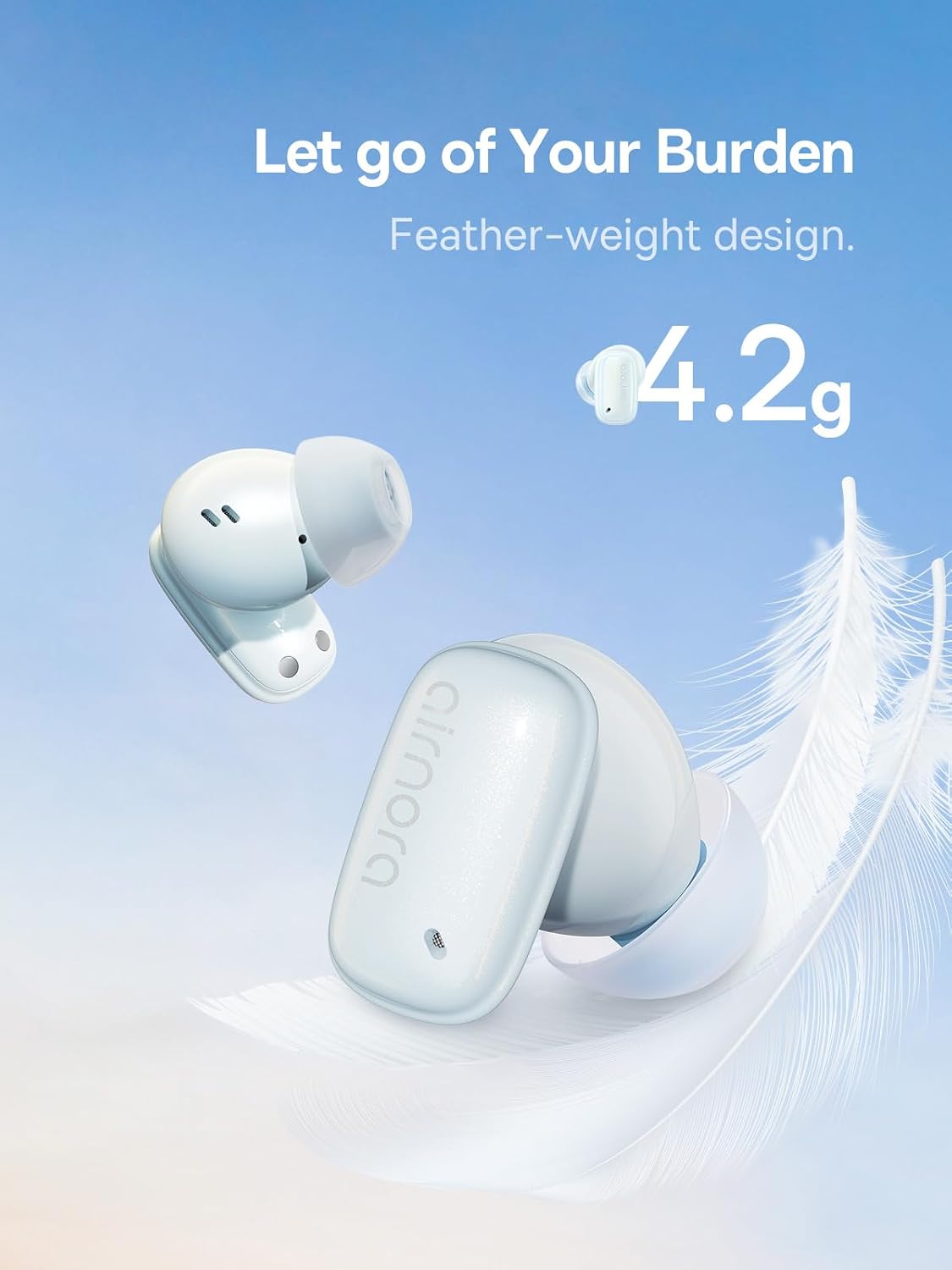 Baseus AirNora 2 Noise-Cancelling Wireless Earbuds — Blue
