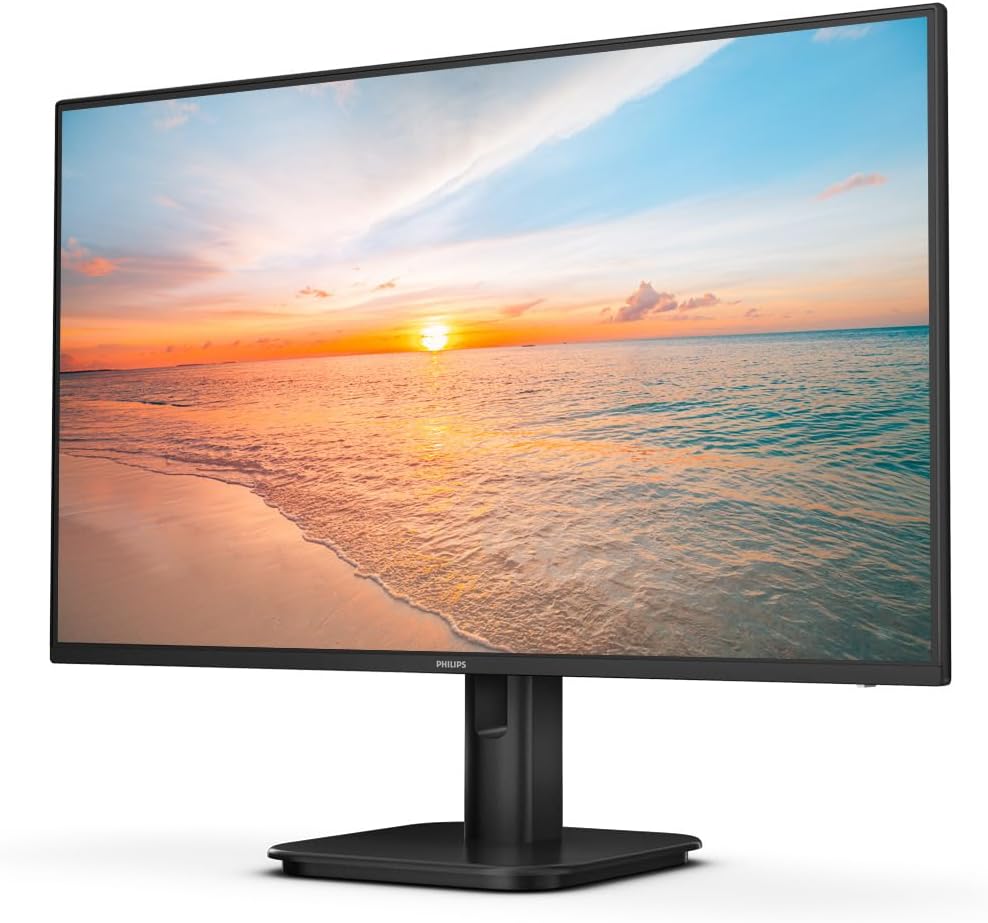 Philips 24E1N1100A - 24 Inch FHD Monitor, 100Hz, IPS, 1ms, Speakers, Lowblue mode, FlickerFree, Cable managment (1920 x 1080, 250 cd/m², VGA/HDMI 1.4) — black