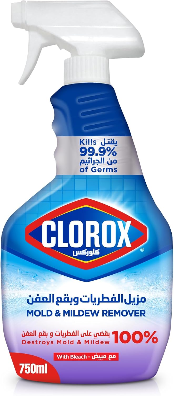 Clorox Mold & Mildew Remover spray with bleach, 750ml, Kills 99.9% Of Germs, 100% Destroys Mold and Mildew — front product image