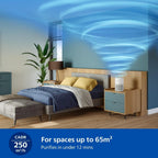 Philips AC3420/10 2-in-1 Air Purifier and Humidifier, 3400 Series, 78 m2, CADR 300m³/s, 3-Layer HEPA Filter, Remote Control with Air+ App — Arctic white