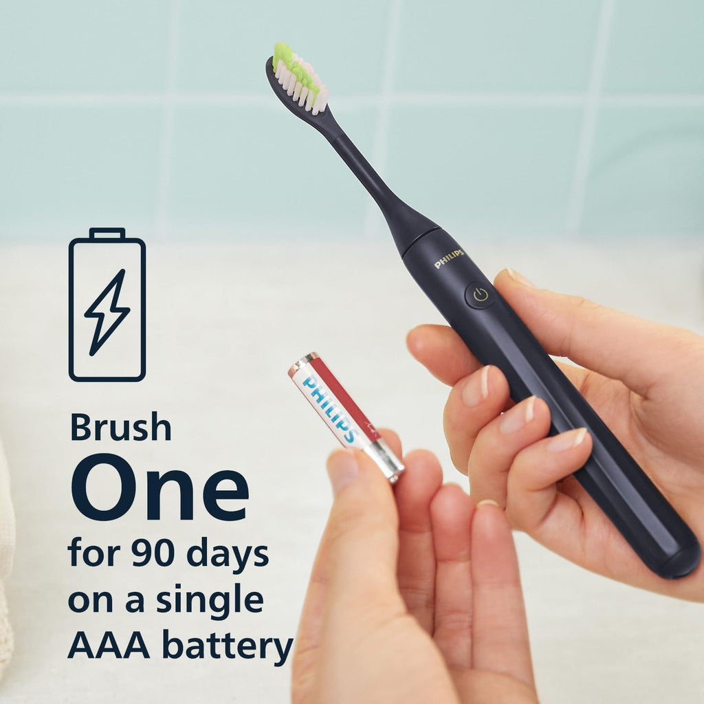 Philips SONICARE One by Battery Toothbrush, Midnight Blue, HY1100/04 — Midnight Blue (Middle-East)