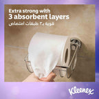 Kleenex Extra Dry ToiletTissue Paper, 3 PLY, 80 Rolls x 140 Sheets, Embossed Bathroom Tissue with Superior Absorbency — additional view 3