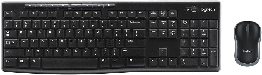 Logitech MK270 Keyboard and Mouse Combo — Black