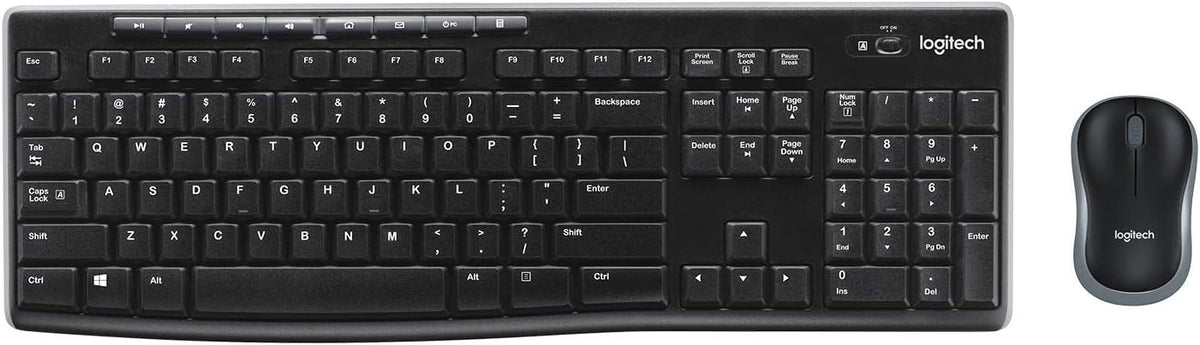 Logitech MK270 Keyboard and Mouse Combo — Black