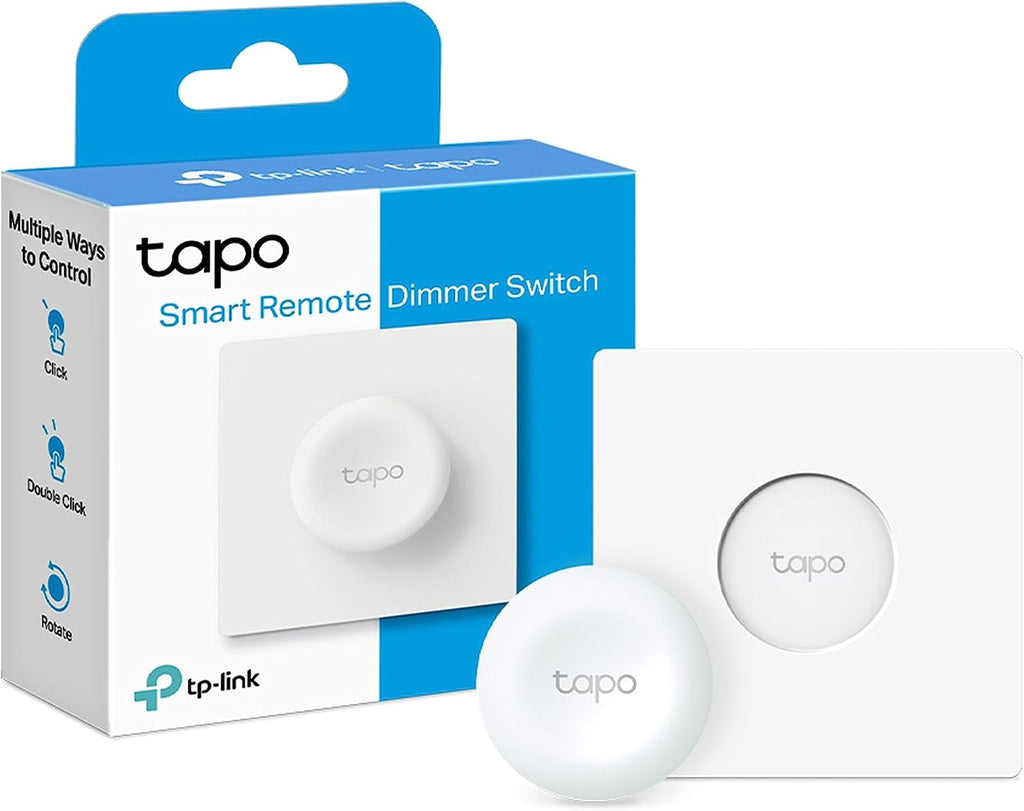 Tapo TP-Link S200D Smart Remote Dimmer Switch, Multiple Ways Control, Real-Time Notifications, No wire Required, Battery included, Hub Required sold separately, Easy Setup and Use