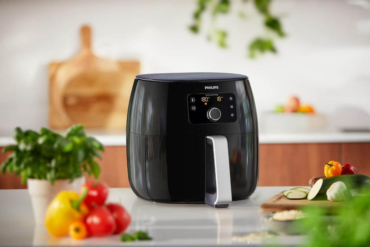 Philips Airfryer XXL, 7.3L/1.4KG, 2200W, 5 Functions, 5 Presets — Black