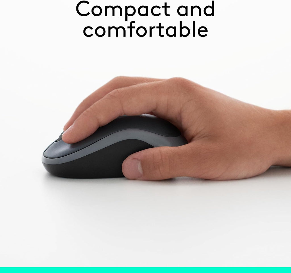 Logitech M185 Wireless Mouse — Black