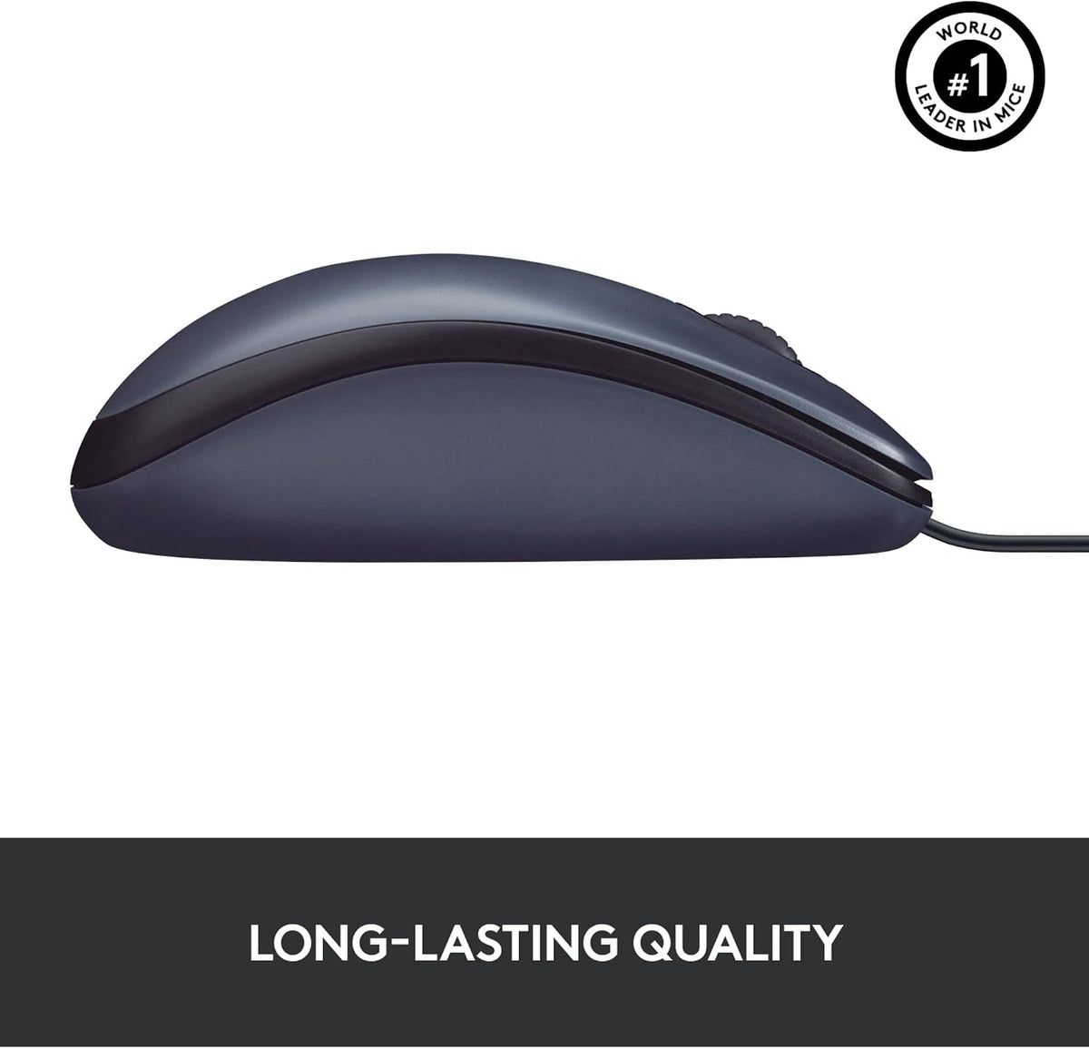 Logitech B100 Wired Mouse — Black