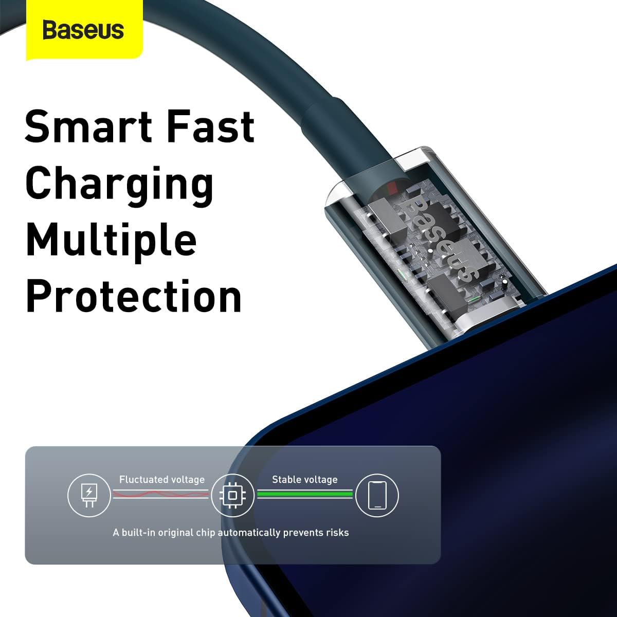 Baseus Superior USB-C to Lightning Cable 20W — 1m — Blue