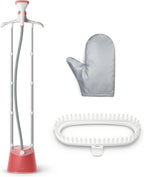 Philips Stand Steamer 1800W, 36g/min Continuous Steam, Ready in 45 Seconds — Soft Red