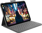 Logitech Slim Folio Keyboard Case for iPad 10th Gen — Graphite
