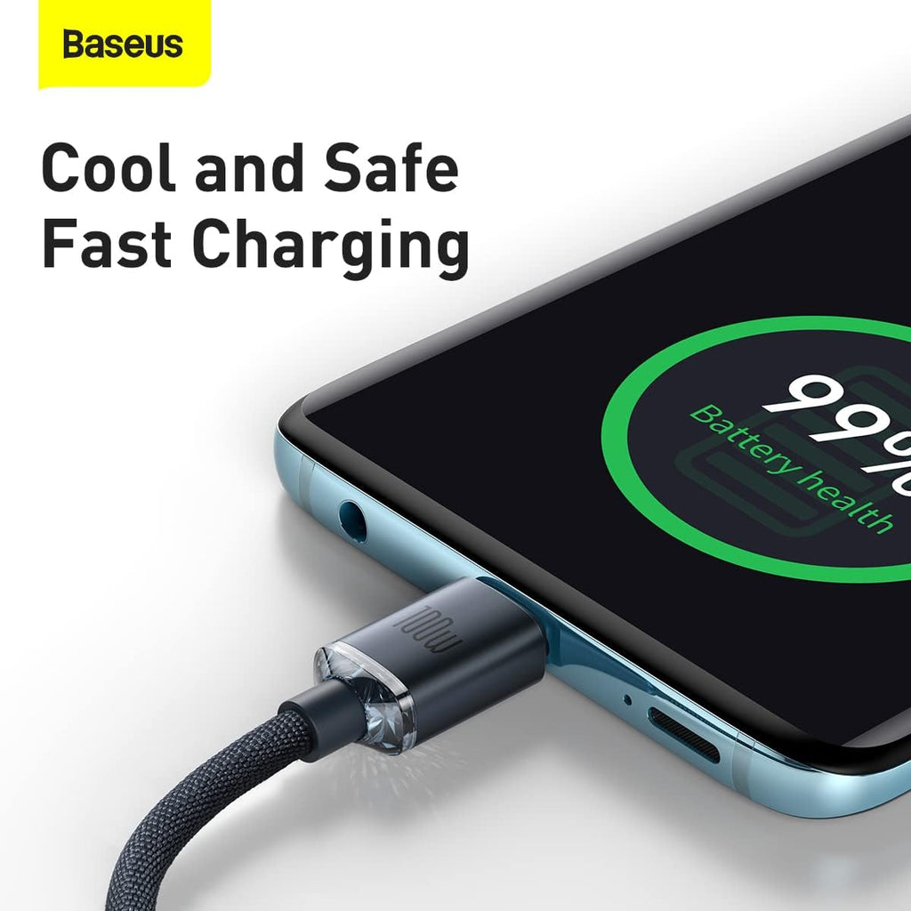 Baseus Pudding Charging Cable for USB-C to USB-C 100W 1.2m - Purple — Purple