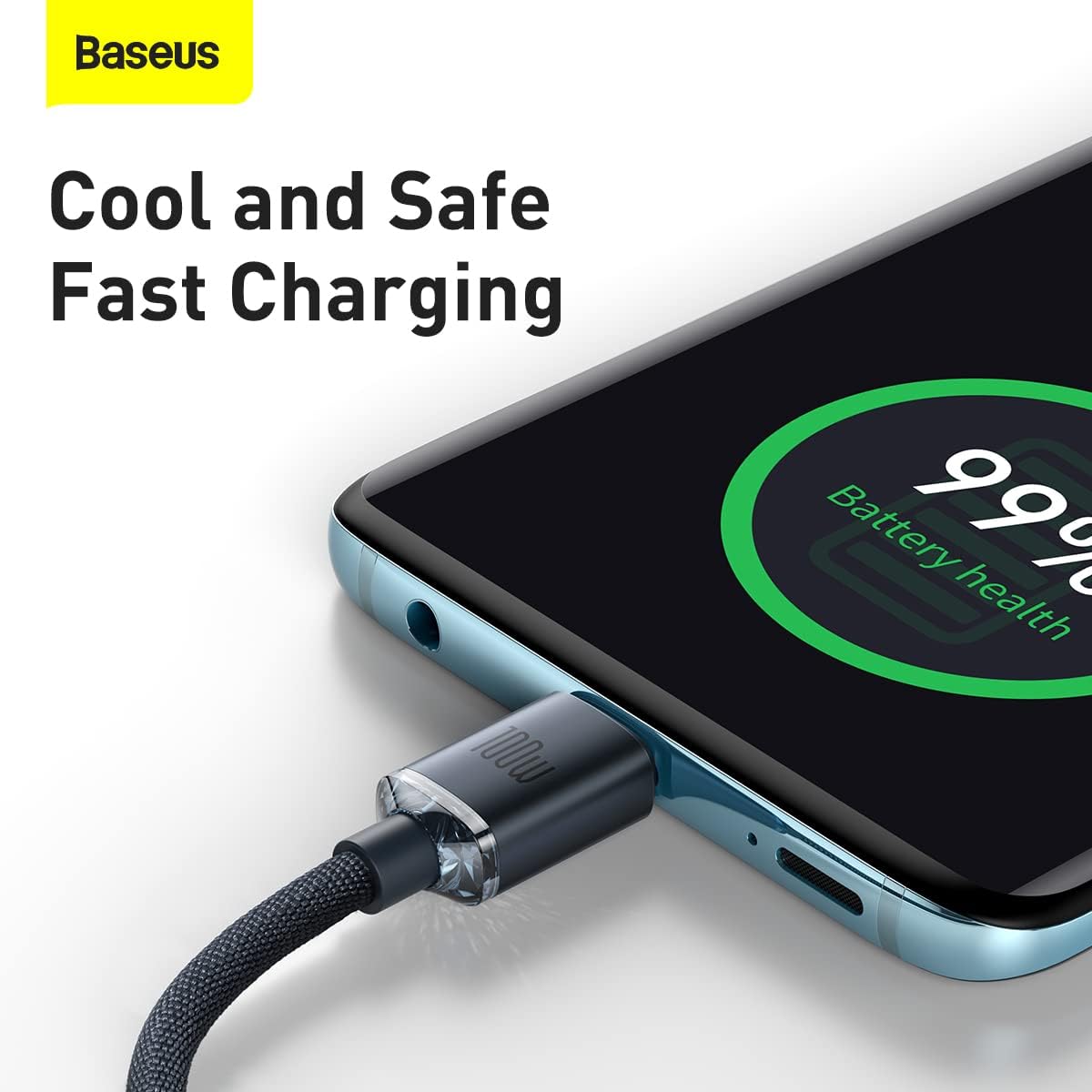 Baseus Pudding Charging Cable for USB-C to USB-C 100W 1.2m - Purple — Purple
