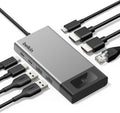 Belkin USB C Hub, 8-in-1 Multi-Port Docking Station 100W - Dual Display Support for Mac, Windows and Chromebook w/ 10Gbps Data Transfer Speeds, Ethernet, Resolutions up to 4K@60Hz