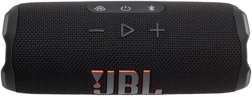 JBL Flip 7 with gSport Carbon Fiber Case — Black