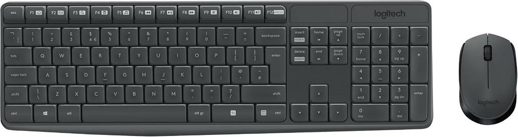 Logitech MK235 Keyboard and Mouse Combo — Grey