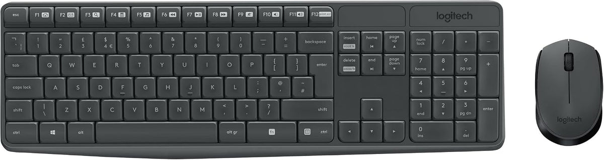 Logitech MK235 Keyboard and Mouse Combo — Grey