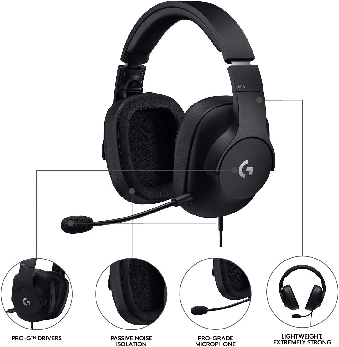 Logitech G PRO Gaming Headset — Black