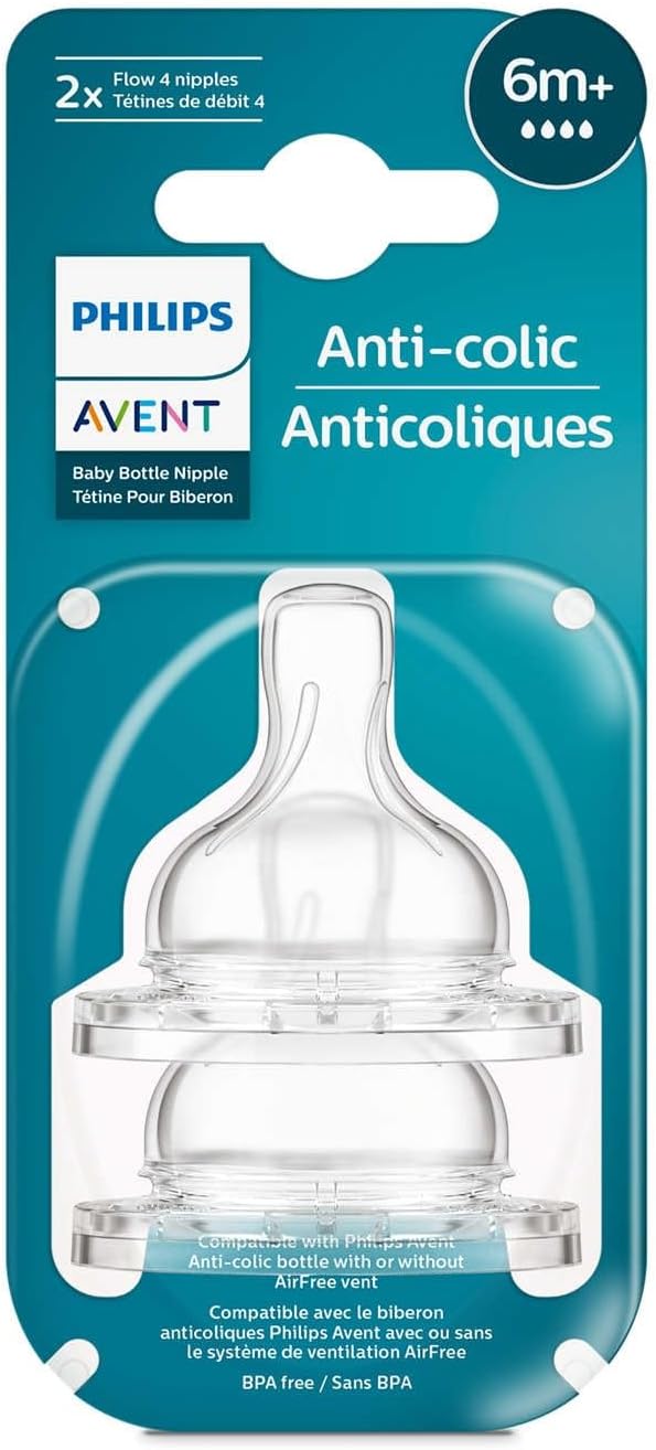 Philips Avent ANTI-COLIC NIPPLE 6M+ X2 FLOW 4