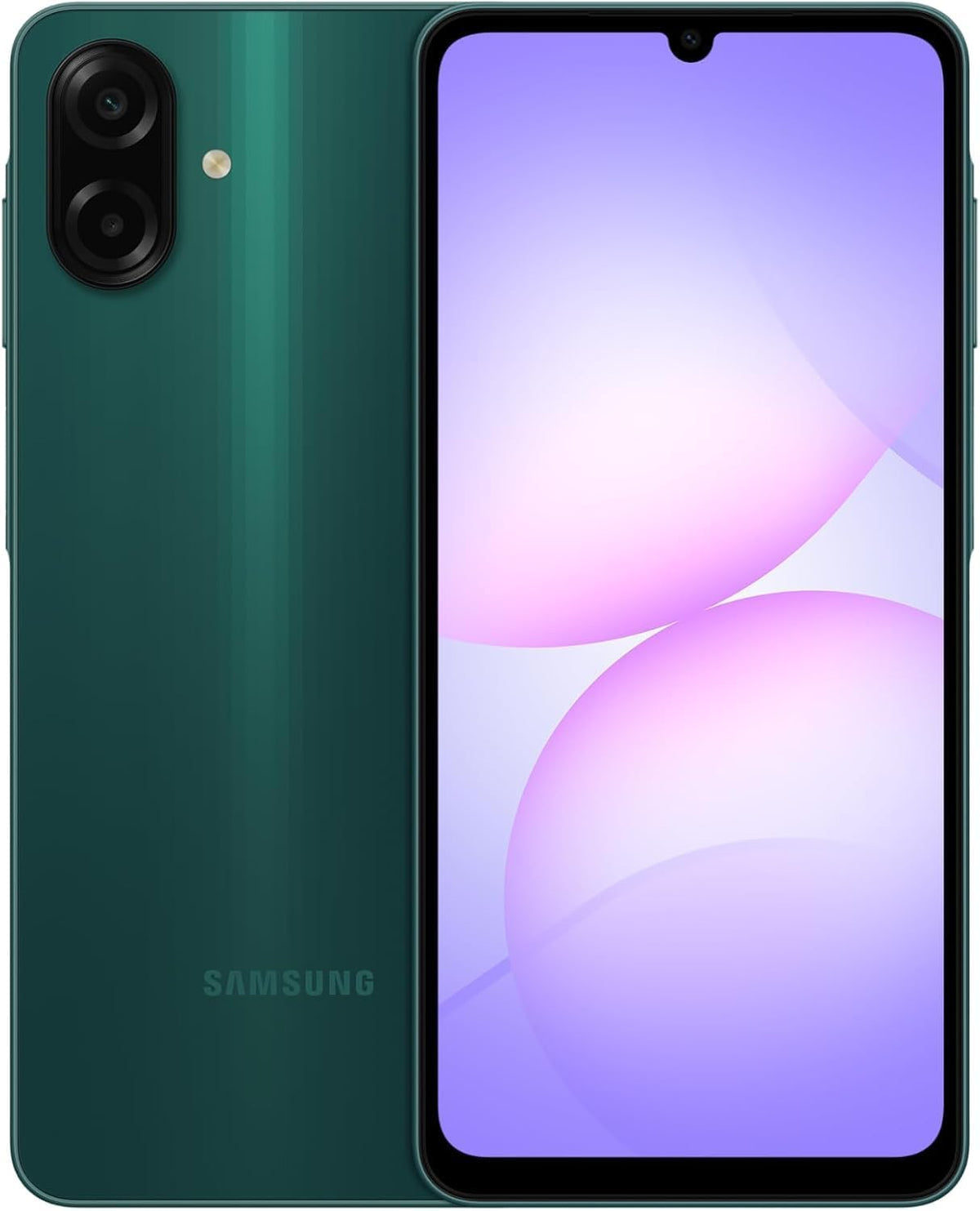 Samsung Galaxy A07 LTE Dual SIM (International Version) Smartphone – 256GB Storage, 8GB RAM, 6nm Processor, Large Display, 6x OS Upgrades, Green