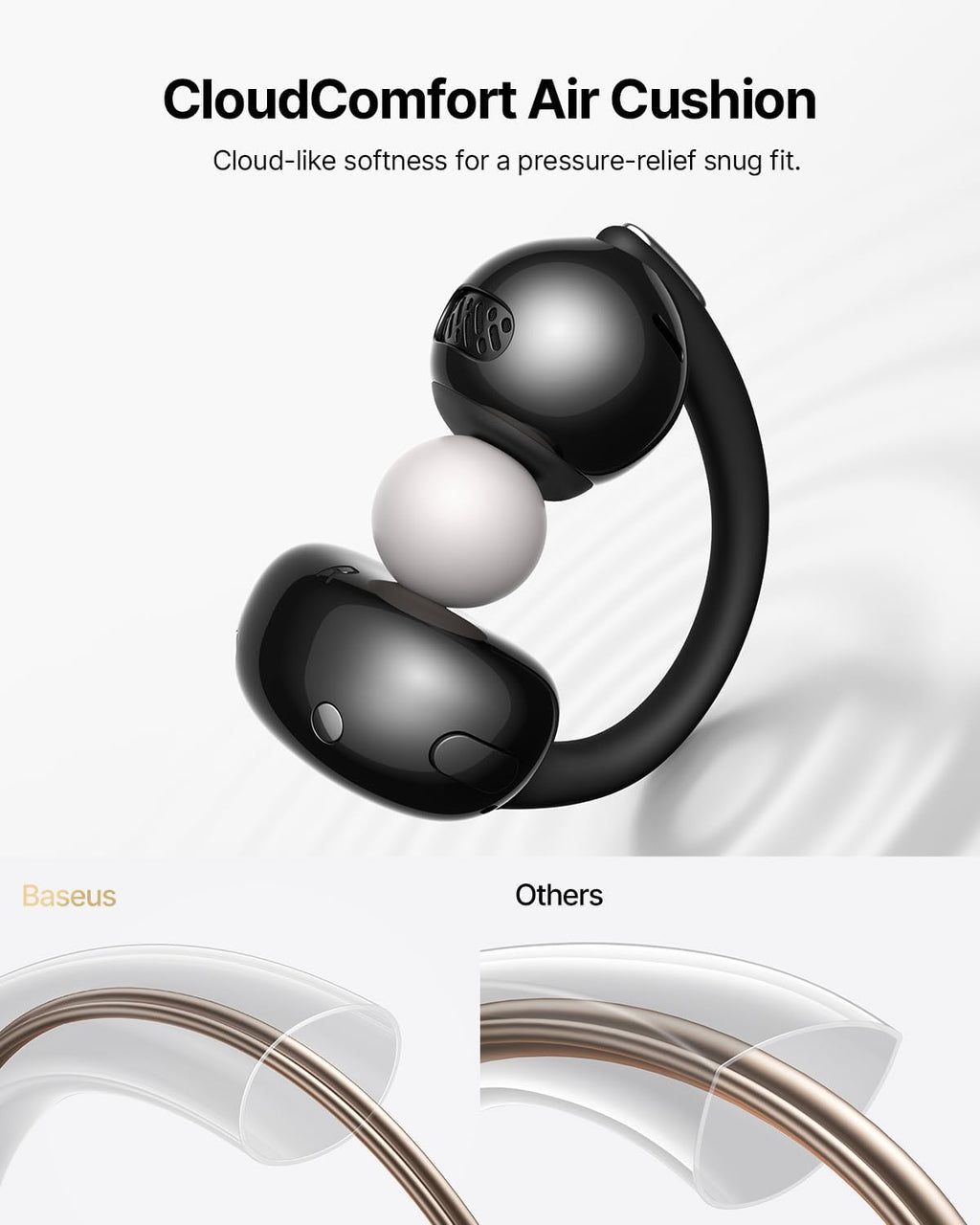 Baseus Bowie MC2 Air Open-Ear Earbuds — Black