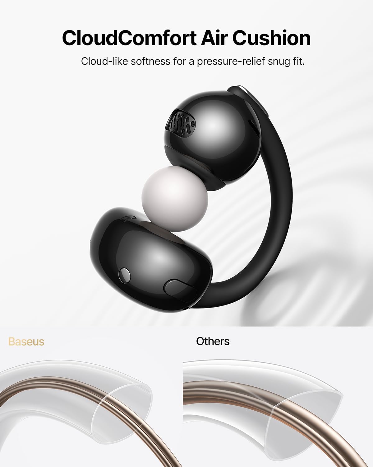 Baseus Bowie MC2 Air Open-Ear Earbuds — Black