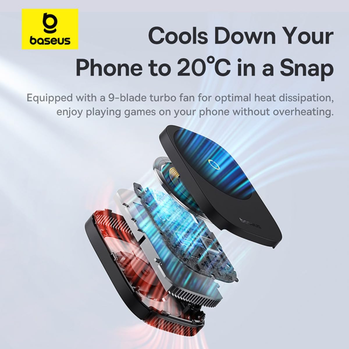 Baseus MagPro II Phone Cooler with 15W Wireless Charging